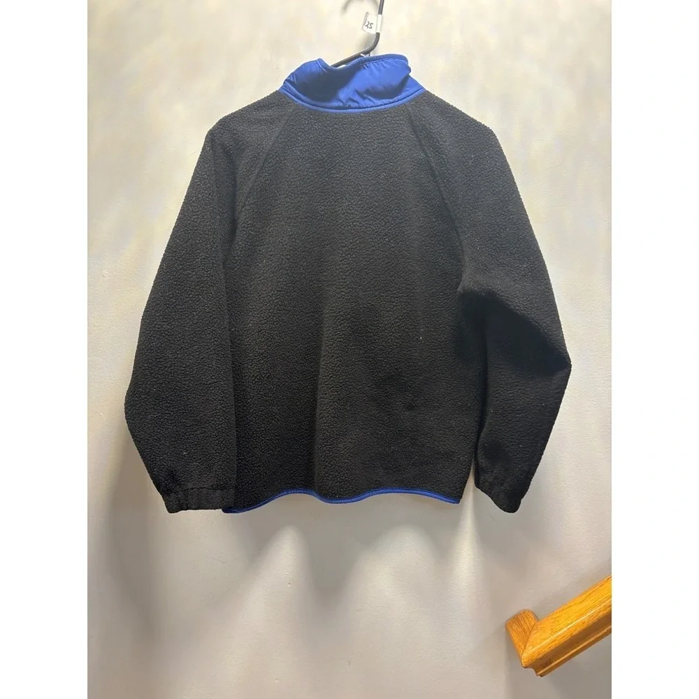 Tellurude  Black & Blue Fleece Jacket‎ Pulls & Snap Closure sz M